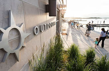 Outdoor UW entrance near the Memorial Union Terrace